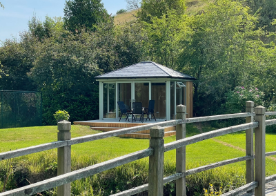 sunroom in large garden