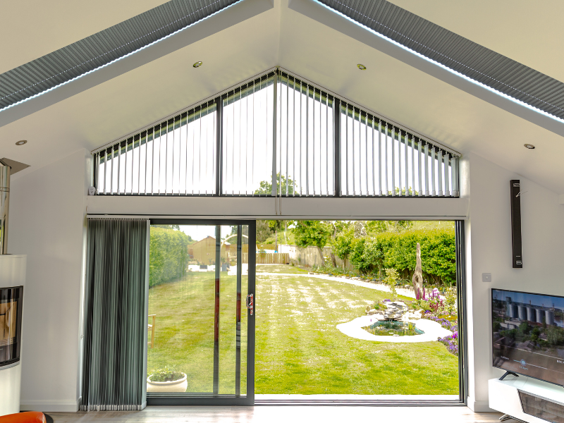 large bi-fold doors opening onto garden