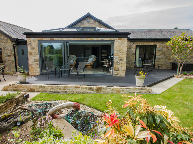 Orangeries with sun decking outside