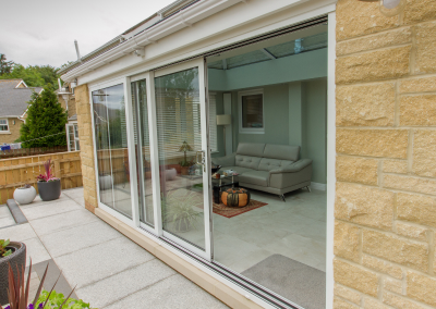 large white sliding doors