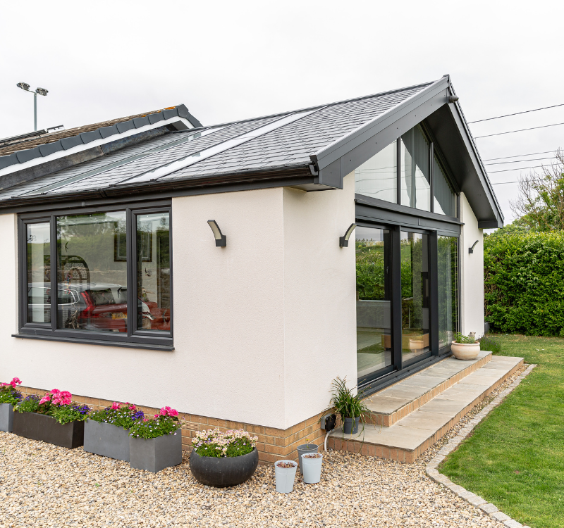 sunroom added to a bungalow 