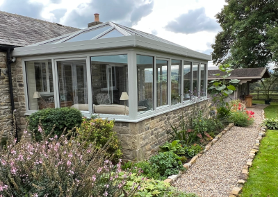 newcastle conservatory with stone brickwork