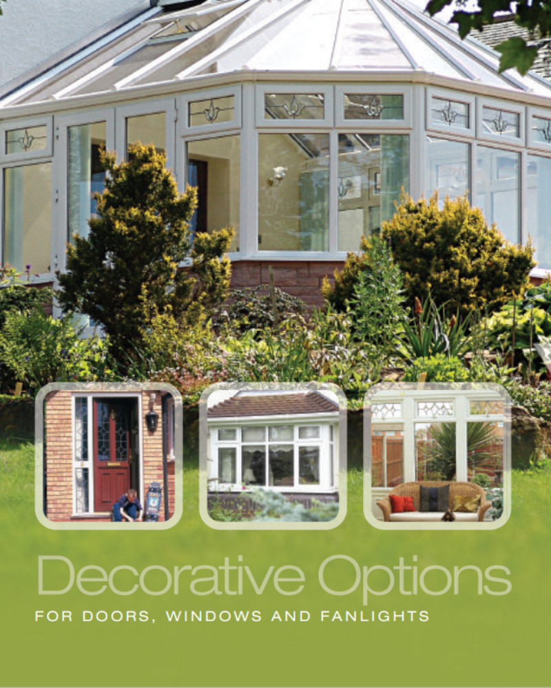 decorative glass brochure