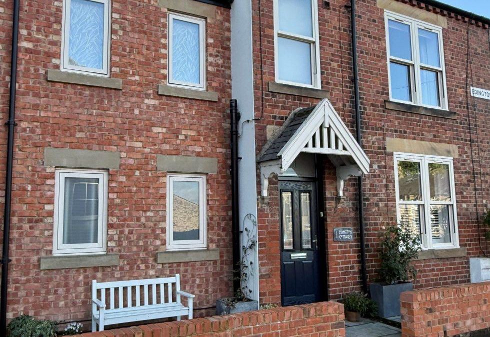 Newcastle terrace home showing traditional windows suitable for replacement